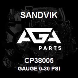 CP38005 Sandvik GAUGE 0-30 PSI | AGA Parts