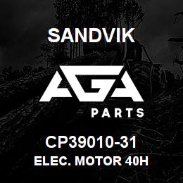 CP39010-31 Sandvik ELEC. MOTOR 40H | AGA Parts