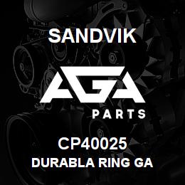 CP40025 Sandvik DURABLA RING GA | AGA Parts