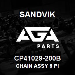 CP41029-200B Sandvik CHAIN ASSY 9 PI | AGA Parts