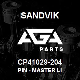 CP41029-204 Sandvik PIN - MASTER LI | AGA Parts