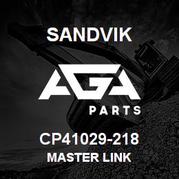 CP41029-218 Sandvik MASTER LINK | AGA Parts