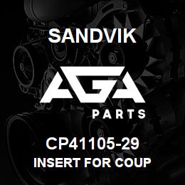 CP41105-29 Sandvik INSERT FOR COUP | AGA Parts