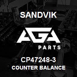 CP47248-3 Sandvik COUNTER BALANCE | AGA Parts