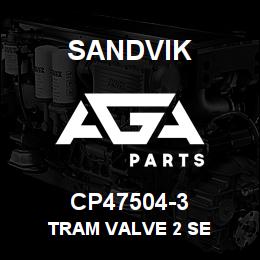 CP47504-3 Sandvik TRAM VALVE 2 SE | AGA Parts