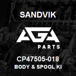 CP47505-018 Sandvik BODY & SPOOL KI | AGA Parts