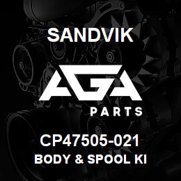 CP47505-021 Sandvik BODY & SPOOL KI | AGA Parts
