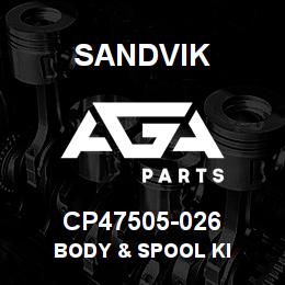 CP47505-026 Sandvik BODY & SPOOL KI | AGA Parts