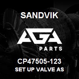 CP47505-123 Sandvik SET UP VALVE AS | AGA Parts