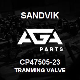CP47505-23 Sandvik TRAMMING VALVE | AGA Parts