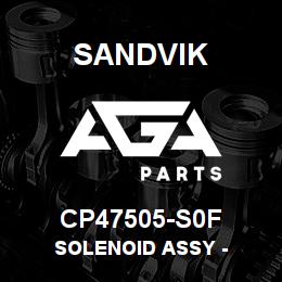 CP47505-S0F Sandvik SOLENOID ASSY - | AGA Parts