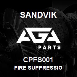 CPFS001 Sandvik FIRE SUPPRESSIO | AGA Parts