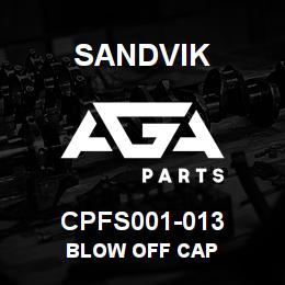 CPFS001-013 Sandvik BLOW OFF CAP | AGA Parts