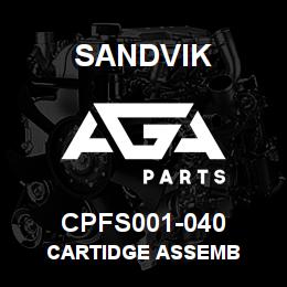 CPFS001-040 Sandvik CARTIDGE ASSEMB | AGA Parts