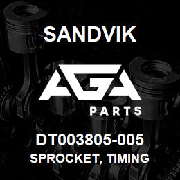 DT003805-005 Sandvik SPROCKET, TIMING | AGA Parts
