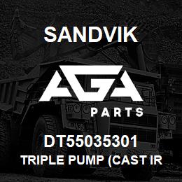 DT55035301 Sandvik TRIPLE PUMP (CAST IRON) | AGA Parts