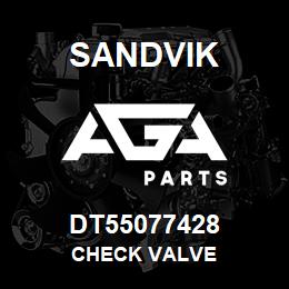 DT55077428 Sandvik CHECK VALVE | AGA Parts