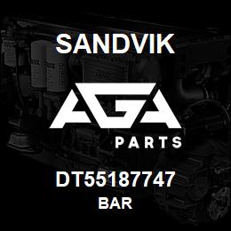 DT55187747 Sandvik BAR | AGA Parts