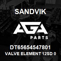 DT65654547801 Sandvik VALVE ELEMENT 12SD 000/A100/10 | AGA Parts