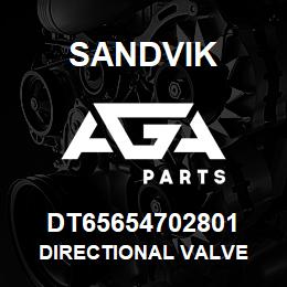 DT65654702801 Sandvik DIRECTIONAL VALVE | AGA Parts