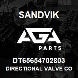 DT65654702803 Sandvik DIRECTIONAL VALVE COMPLETE | AGA Parts