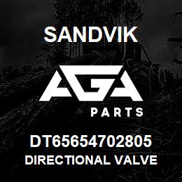 DT65654702805 Sandvik DIRECTIONAL VALVE | AGA Parts