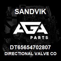 DT65654702807 Sandvik DIRECTIONAL VALVE COMPLETE | AGA Parts
