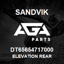DT65654717000 Sandvik ELEVATION REAR | AGA Parts