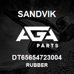 DT65654723004 Sandvik RUBBER | AGA Parts