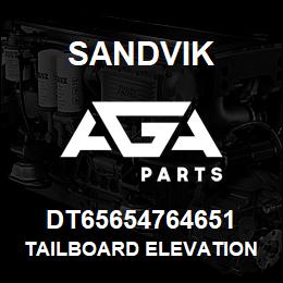 DT65654764651 Sandvik TAILBOARD ELEVATION | AGA Parts