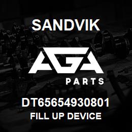 DT65654930801 Sandvik FILL UP DEVICE | AGA Parts
