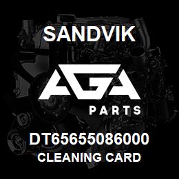 DT65655086000 Sandvik CLEANING CARD | AGA Parts