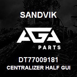 DT77009181 Sandvik CENTRALIZER HALF GUIDE | AGA Parts