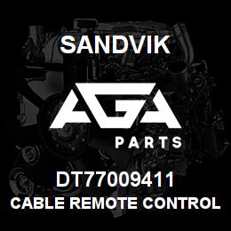 DT77009411 Sandvik CABLE REMOTE CONTROL SYSTEM | AGA Parts