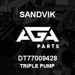 DT77009428 Sandvik TRIPLE PUMP | AGA Parts