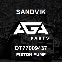 DT77009437 Sandvik PISTON PUMP | AGA Parts