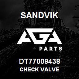 DT77009438 Sandvik CHECK VALVE | AGA Parts