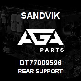 DT77009596 Sandvik REAR SUPPORT | AGA Parts