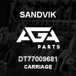 DT77009681 Sandvik CARRIAGE | AGA Parts