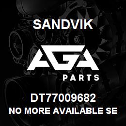 DT77009682 Sandvik NO MORE AVAILABLE SEE T TEXT NA | AGA Parts