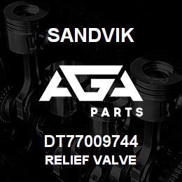 DT77009744 Sandvik RELIEF VALVE | AGA Parts