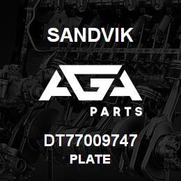 DT77009747 Sandvik PLATE | AGA Parts
