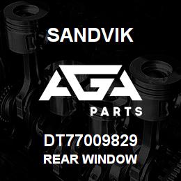 DT77009829 Sandvik REAR WINDOW | AGA Parts