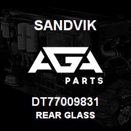 DT77009831 Sandvik REAR GLASS | AGA Parts
