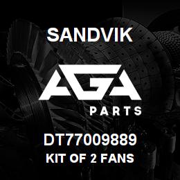 DT77009889 Sandvik KIT OF 2 FANS | AGA Parts