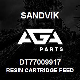 DT77009917 Sandvik RESIN CARTRIDGE FEEDING PIPE | AGA Parts