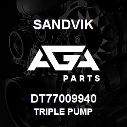 DT77009940 Sandvik TRIPLE PUMP | AGA Parts
