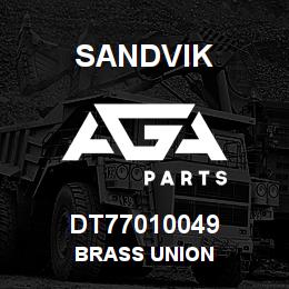 DT77010049 Sandvik BRASS UNION | AGA Parts