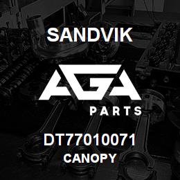 DT77010071 Sandvik CANOPY | AGA Parts