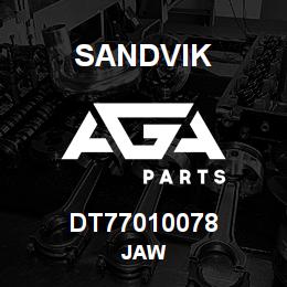 DT77010078 Sandvik JAW | AGA Parts